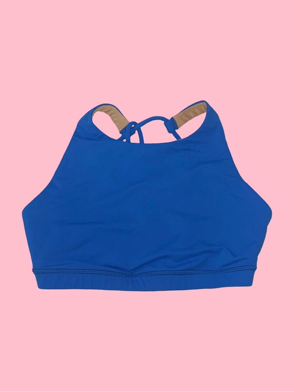 LULULEMON High Neck Sports Bra - Royal Blue